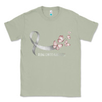 Matcha pretty white ribbon support lung cancer awareness t shirt Classic Tee - Craftify