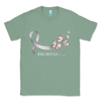 Sage pretty white ribbon support lung cancer awareness t shirt Classic Tee - Craftify