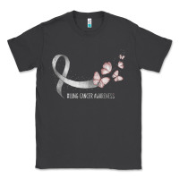 Smoke pretty white ribbon support lung cancer awareness t shirt Classic Tee - Craftify