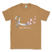 Toasted Coconut pretty white ribbon support lung cancer awareness t shirt Classic Tee - Craftify