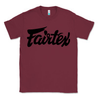 Burgundy Fairtex Combat Sport Style Black Classic Tee - Craftify