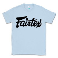 Dusty Blue Fairtex Combat Sport Style Black Classic Tee - Craftify