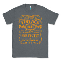 Charcoal Heather vintage 1946 the man myth legend 77 year old birthday gifts Classic Tee - trangStudio