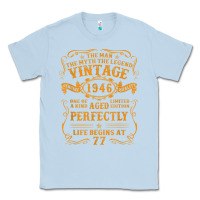 Dusty Blue vintage 1946 the man myth legend 77 year old birthday gifts Classic Tee - trangStudio