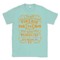 Seafoam vintage 1946 the man myth legend 77 year old birthday gifts Classic Tee - trangStudio