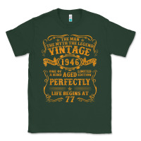 Sports Green vintage 1946 the man myth legend 77 year old birthday gifts Classic Tee - trangStudio
