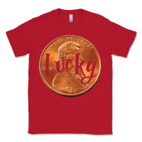 Red Cute Good Luck Gift - Lucky Penny Classic Tee - Craftify