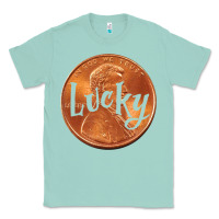Seafoam Cute Good Luck Gift - Lucky Penny Classic Tee - Craftify