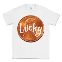 White Cute Good Luck Gift - Lucky Penny Classic Tee - Craftify