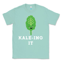 Seafoam kaleing it kale art for vegans vegetarians Classic Tee - Craftify