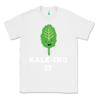 White kaleing it kale art for vegans vegetarians Classic Tee - Craftify