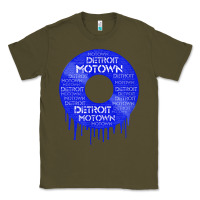 Army Green detroit motown record t shirt motown record t shirt Classic Tee - Craftify