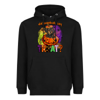 Black did somebody say treat Heavyweight Hoodie - BarkalooDesign