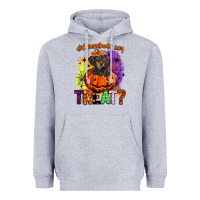 Heather Grey did somebody say treat Heavyweight Hoodie - BarkalooDesign
