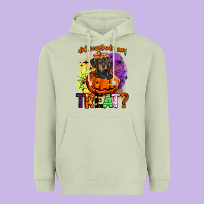 Did Somebody Say Treat Heavyweight Hoodie Designed By Barkaloodesign