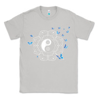 Moon Dust yin yang with butterflies ancient chinese yin yang Classic Tee - Craftify