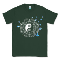 Yin Yang With Butterflies Ancient Chinese Yin Yang Classic Tee | Teevron