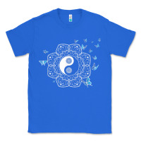 True Royal yin yang with butterflies ancient chinese yin yang Classic Tee - Craftify