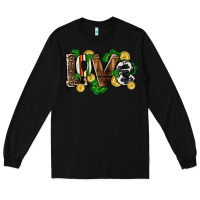 Black Western love St. Patrick's Day Long Sleeve Tee - CowGirlArtShop