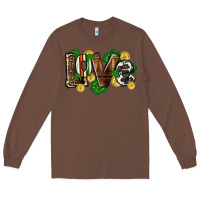 Chestnut Western love St. Patrick's Day Long Sleeve Tee - CowGirlArtShop