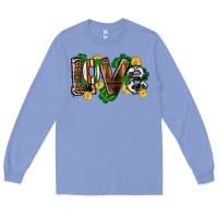 Colony Blue Western love St. Patrick's Day Long Sleeve Tee - CowGirlArtShop
