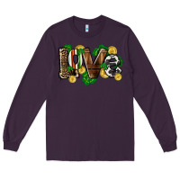 Plum Western love St. Patrick's Day Long Sleeve Tee - CowGirlArtShop