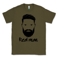 Army Green Real Man Classic Tee - Craftify
