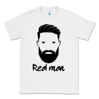 White Real Man Classic Tee - Craftify