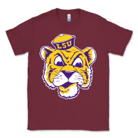 Burgundy Vintage Louisiana State Tiger Mascot Classic Tee - Craftify