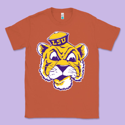 Vintage Louisiana State Tiger Mascot Classic Tee Designed By Craftify