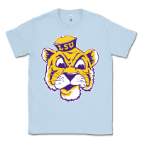 Dusty Blue Vintage Louisiana State Tiger Mascot Classic Tee - Craftify