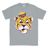 Heather Grey Vintage Louisiana State Tiger Mascot Classic Tee - Craftify
