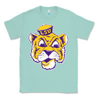Seafoam Vintage Louisiana State Tiger Mascot Classic Tee - Craftify