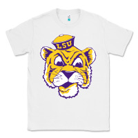 White Vintage Louisiana State Tiger Mascot Classic Tee - Craftify