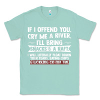 Seafoam If I Offend You Cry Me A River Funny Saying Sarcastic Classic Tee - Craftify