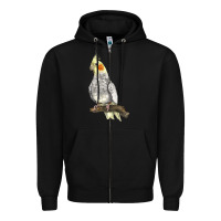 Black Cocktail Parrot Zipper Hoodie - LillyAllenDesigns