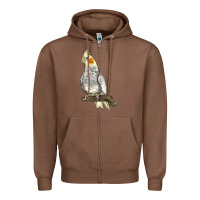 Chestnut Cocktail Parrot Zipper Hoodie - LillyAllenDesigns