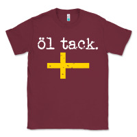 Burgundy Swedish Beer Please Ol Tack Classic Tee - Craftify