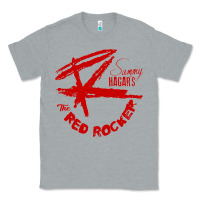 Heather Grey red rocker music Classic Tee - Craftify