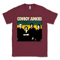 Burgundy Cowboy Junkies, Cowboy, Junkies, Cowboy Junkie, Cowboy Junkies vintage Classic Tee - Craftify