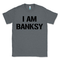 Charcoal Heather i am banksy Classic Tee - Craftify
