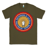 Army Green IBEW electrician 1 Classic Tee - Craftify