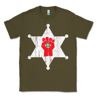 Army Green GONZOS SHERIFF HUNTERS S THOMPSON Classic Tee - Craftify