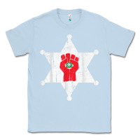Dusty Blue GONZOS SHERIFF HUNTERS S THOMPSON Classic Tee - Craftify