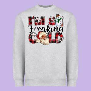 Im So Freaking Cold Heavyweight Sweatshirt Designed By Cowhidedigitalart