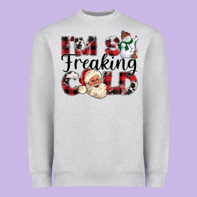 Im So Freaking Cold Heavyweight Sweatshirt Designed By Cowhidedigitalart