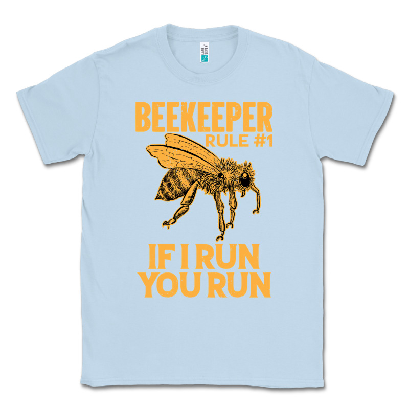 Bee Beekeeper If I Run You Run Bumble Bee Humour 449 Hive Beekeeping Classic Tee by Craftify | Teevron