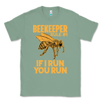 Sage bee beekeeper if i run you run bumble bee humour 449 hive beekeeping Classic Tee - Craftify