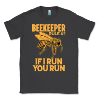 Smoke bee beekeeper if i run you run bumble bee humour 449 hive beekeeping Classic Tee - Craftify