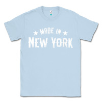 Dusty Blue Made In New York NY City NYC New Yorker My Home State Pride Premium T- Classic Tee - Craftify